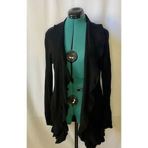 White House Black Market ruffle cardigan